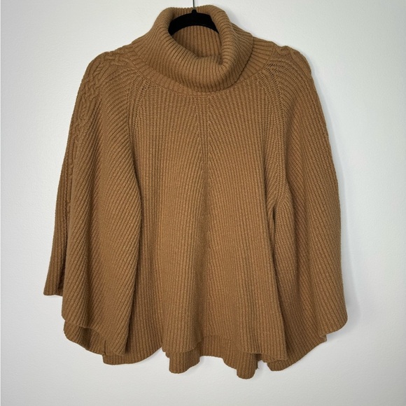 By Anthropologie tan Kali Poncho Sweater - Picture 1 of 10